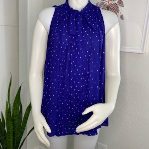 Worthington Sleeveless Front Pleated Top